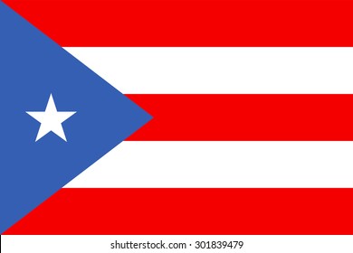 Puerto Rico Flag Vector