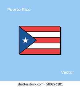 Puerto Rico flag vector