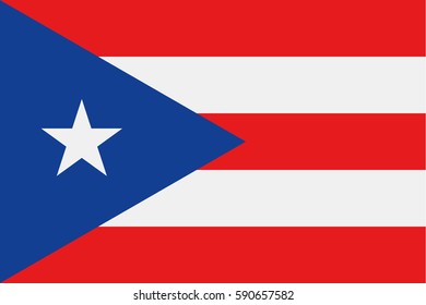 Puerto Rico flag vector