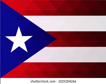 National Flag Puerto Rico On Wavy Stock Vector (Royalty Free) 683224582