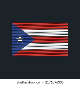 Puerto Rico Flag Vector. National Flag