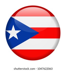 Puerto Rico Flag Vector Round Icon - Illustration