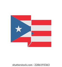 Puerto rico flags icon set, Puerto rico independence day icon set vector sign symbol