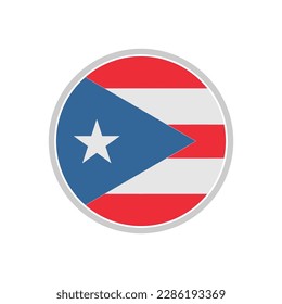 Puerto rico flags icon set, Puerto rico independence day icon set vector sign symbol