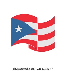 Puerto rico flags icon set, Puerto rico independence day icon set vector sign symbol