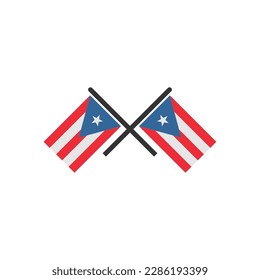 Puerto rico flags icon set, Puerto rico independence day icon set vector sign symbol