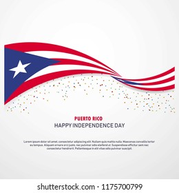 Puerto Rico Happy independence day Background