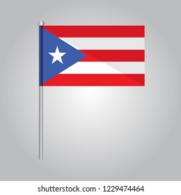 Puerto Rico Icon vector illustration,National flag for country of Puerto Rico isolated, banner vector illustration. Vector illustration eps10.