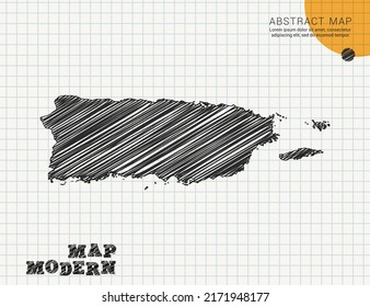 Puerto Rico map vector