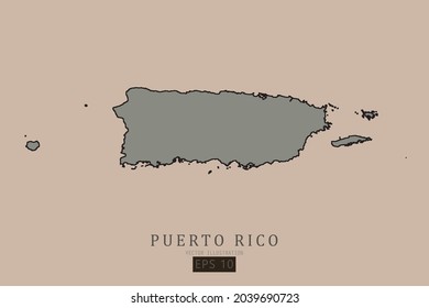 Puerto Rico Map 