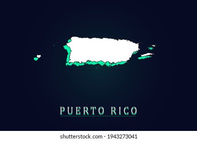 Puerto Rico Map Vector Imagenes Fotos De Stock Y Vectores Shutterstock