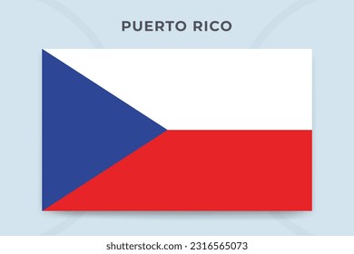 Puerto Rico national flag design template