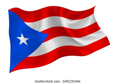 Puerto rico national silk flag icon