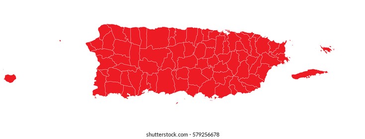 puerto Rico red map