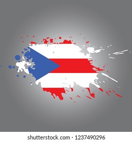 Puerto Rico Vector paint stain