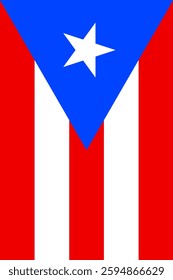 Puerto Rico Vertical Flag, Vertical Flag Puerto Rico