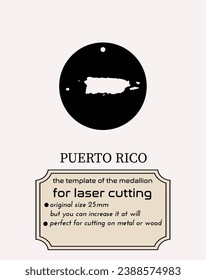 Puerto Rico in your heart, Puerto Rico on your pendant. Laser-cut metal template captures the essence of Puerto Rican beauty. Unleash your creativity and craft a unique accessory that speaks volumes.