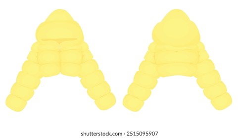 Chaqueta corta Puff. Ilustración vectorial