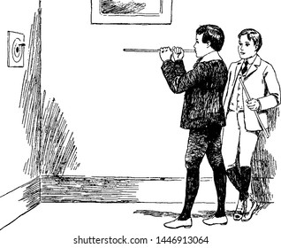 Puff and Dart vintage illustration. 