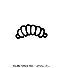 Puff Pastry Icon In Vector. Logotype - Doodle