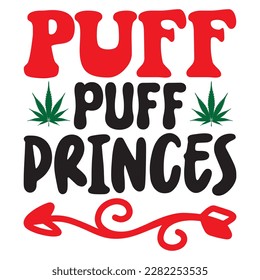 Archivo vectorial de diseño de camisetas Puff Puff Princes