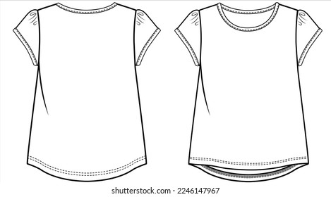 ARCHIVO EDITABLE DE LA PARTE SUPERIOR DEL KNIT DE MANGUITOS DE PUFF