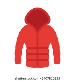 Puffer Coat Vector Flat Icon For Personal And Commercial Use.

