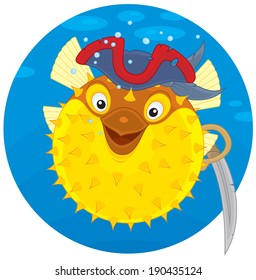 Puffer fish pirate