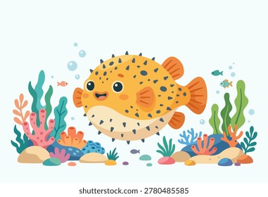 Puffer Fish Underwater Ocean Adventure