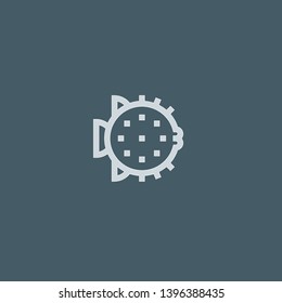 Puffer Fish vector icon. Puffer Fish concept stroke symbol design. Thin graphic elements vector illustration, outline pattern for your web site design, logo, UI. EPS 10.