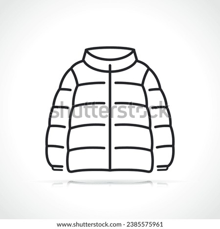 puffer jacket or coat icon Сток-фото © 
