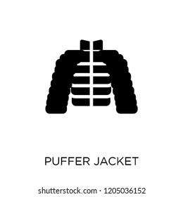 Puffer Jacket Icon. Puffer Jacket Symbol Design From Clothes Collection. Simple Element Vector Illustration On White Background.