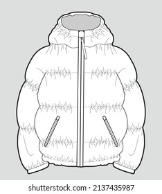 puffer winter jacket autum winter 2023