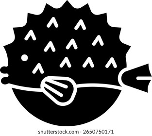 Fischsymbol, Schwarz Silhouette Vektor Design