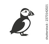 Puffin bird Icon on White Background - Simple Vector Illustration