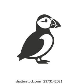 Puffin bird Icon on White Background - Simple Vector Illustration svg