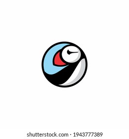 Puffin Bird Logo Animal Symbol Vector Graphic Art