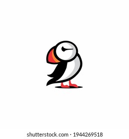 Puffin Bird Logo Animal Symbol Vector Graphic Art