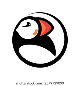 Puffin Bird Logo Animal Symbol Vector Graphic Art Business Company Template