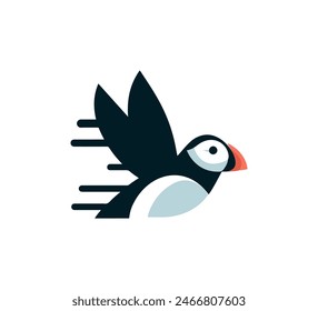 puffin bird simple minimal vector