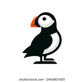 puffin bird simple Vector mínimo