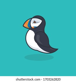 puffin bird vector illustration. puffin logo bird logo eps10