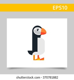 Puffin flat icon