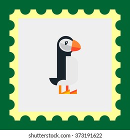 Puffin flat icon