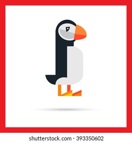 Puffin flat icon
