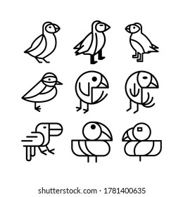 puffin icon or logo isolated sign symbol vector illustration - Collection of high quality black style vector icons
