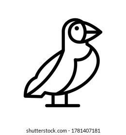 puffin icon or logo isolated sign symbol vector illustration - high quality black style vector icons
