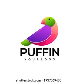 ilustración de puffin Diseño de vectores coloridos