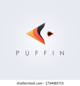 Puffin Logo vector design concept