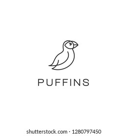 puffins bird logo